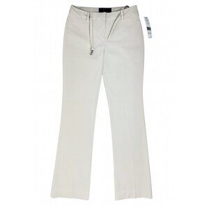 Larry Levine Women's Dress Pants NWT Nude Ivory Color Trousers Career Sz 10